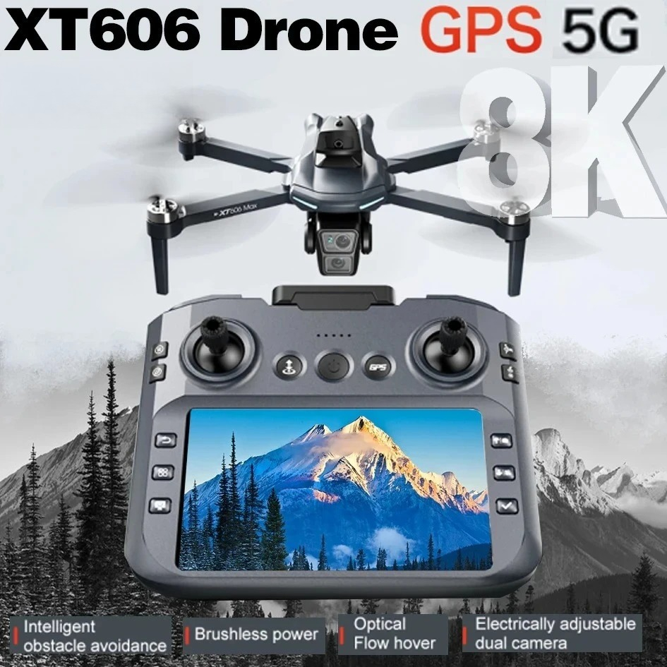 Drone Multispectral - Orijinal XT606 Drone Profesyonel 8K HD