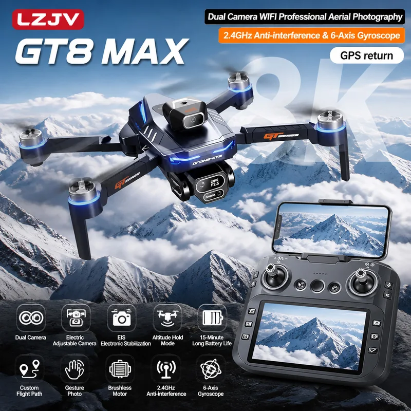 Drone Multispectral - GT8 Max Katlanabilir Drone 8K HD