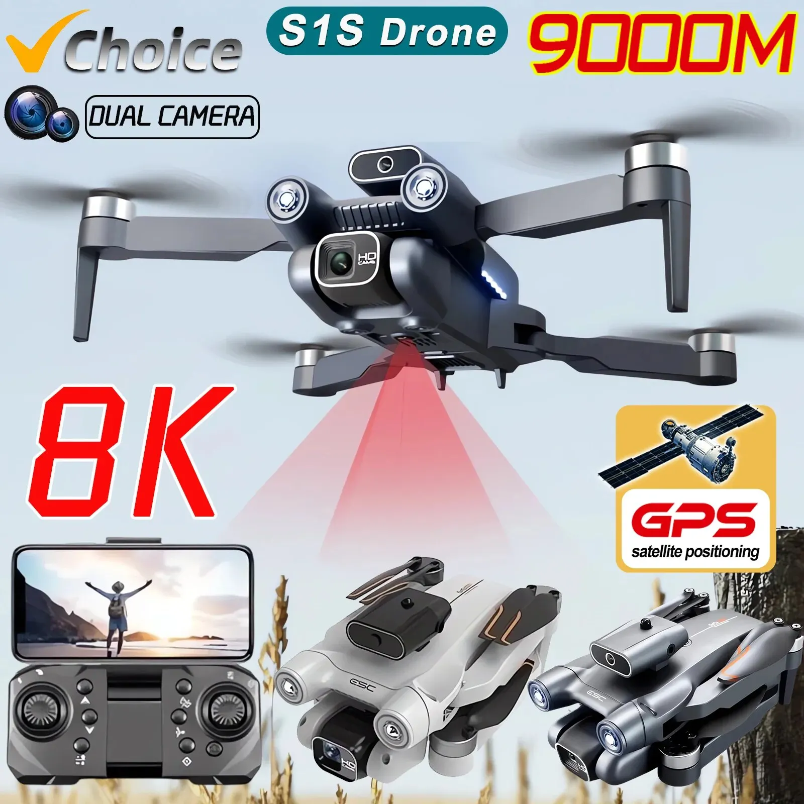 Yeni S1S 5G GPS Drone kamera 8 - Drone Multispectral incelemesi ve fiyatı