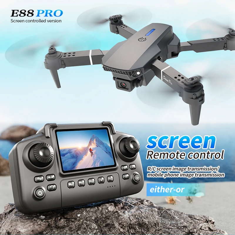 Profesyonel E88 PRO Drone ekra - Drone Cinematic incelemesi ve fiyatı