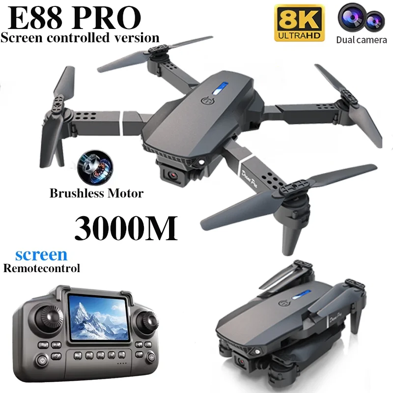 Profesyonel E88 PRO Drone ekra - Drone Cinematic incelemesi ve fiyatı