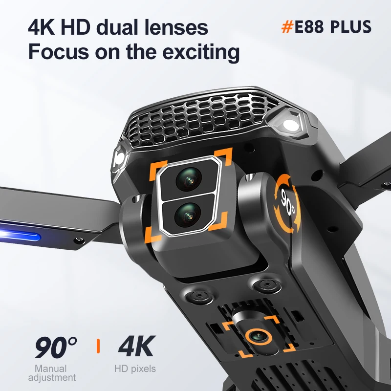 Yeni E88 Plus Quadcopter Drone - Drone Cinematic incelemesi ve fiyatı