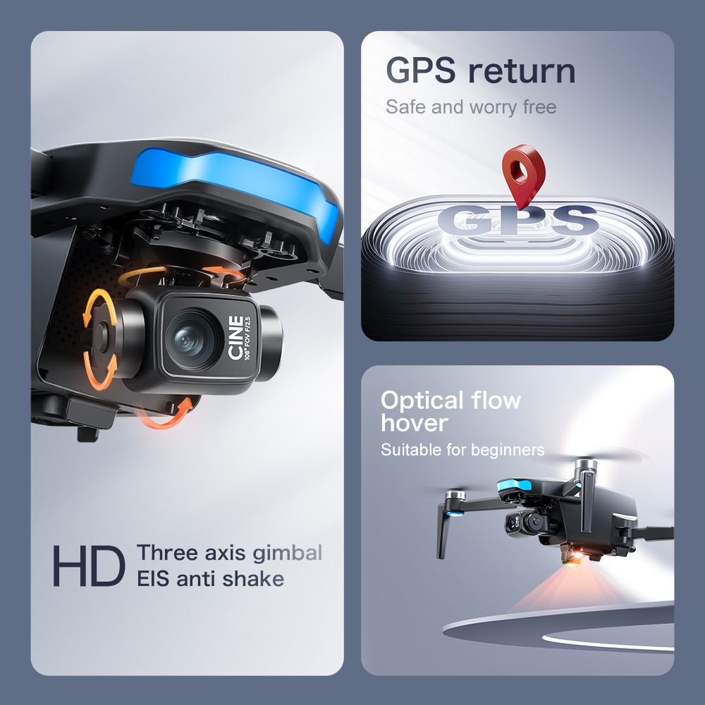Orijinal S-X1 GPS Drone 8KHD p - Drone Multispectral incelemesi ve fiyatı